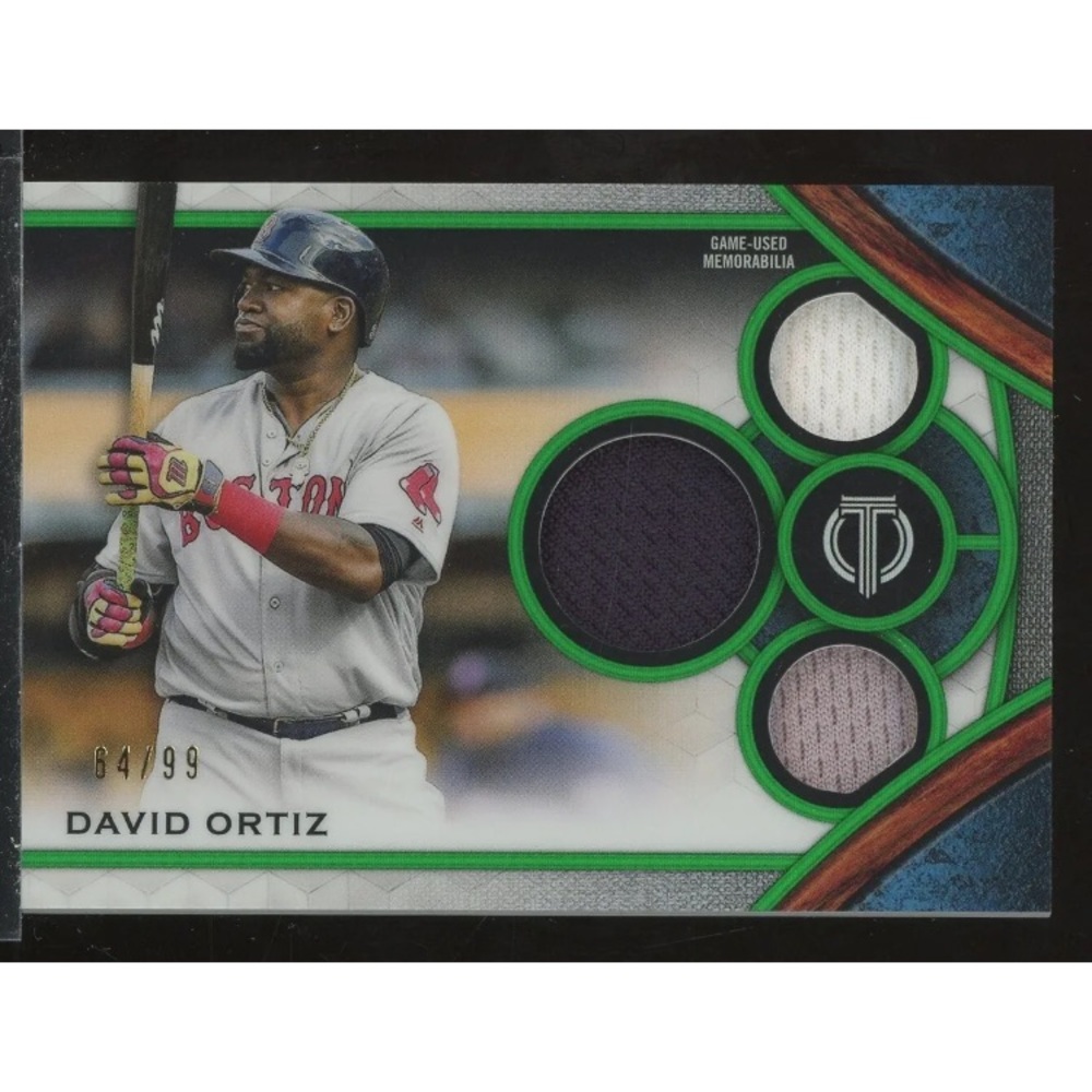 Topps tribute David Ortiz triple relic